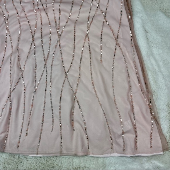 BHLDN ADRIANNA PAPELL BROOKLYN DRESS BLUSH SIZE 2 - Picture 6 of 16